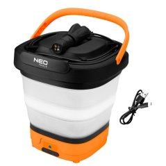 Akumulátorový tlakový čistič NEO TOOLS 12 V se skládacím kbelíkem o objemu 12 litrů