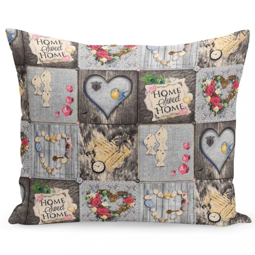 Hnedá obliečka s domácimi vzormi