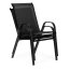 Černá zahradní židle 2 ks