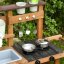 Cucina per bambini in legno di abete con accessori Cucina per bambini in legno di abete con accessori