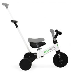 Dreirad mit Führungsstange in weiß ECOTOYS