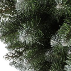 Kouzelný zasněžený umělý vánoční smrk 220 cm