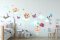 Zeitloser Kinder-Wandsticker mit Teddybär und Hasen 100 x 200 cm