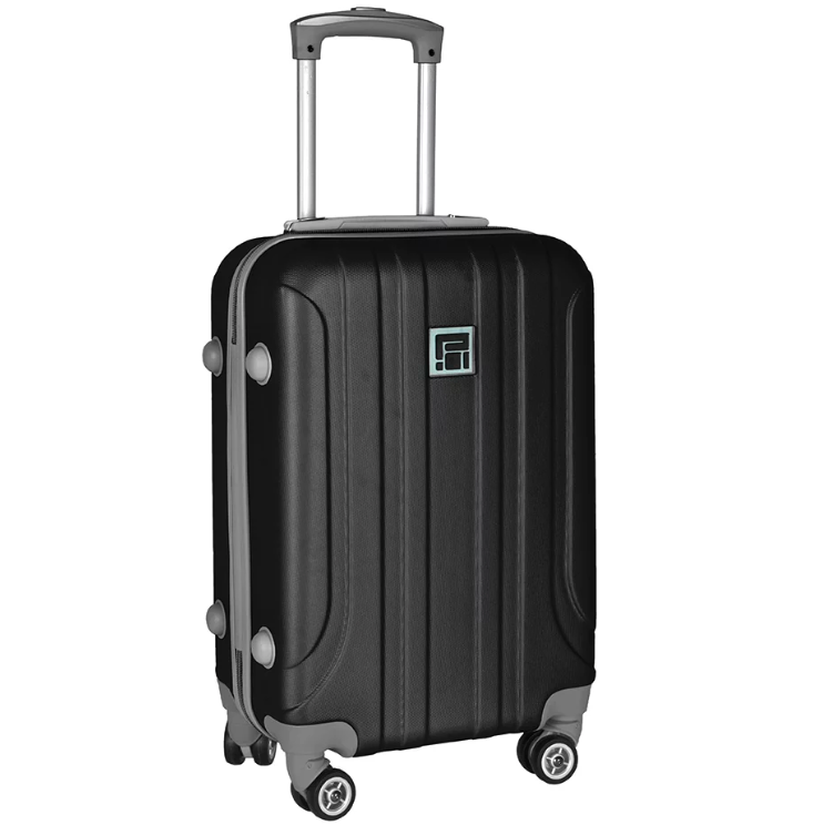 Fekete bőrönd, méretei 65 x 39 x 24 cm - 56l