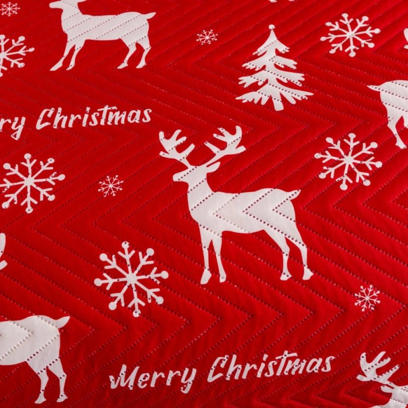 Vánoční deka se soby