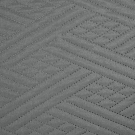 Sivo sodobno posteljno pregrinjalo z geometrijskim vzorcem