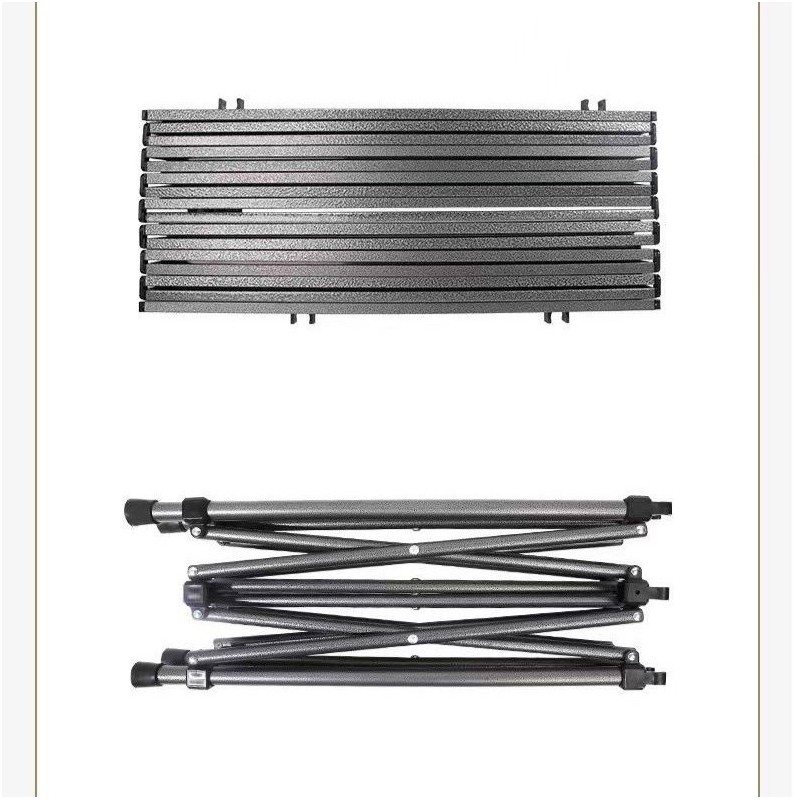 Skládací kempingový stůl s textilním potahem – 53 x 51 x 50 cm