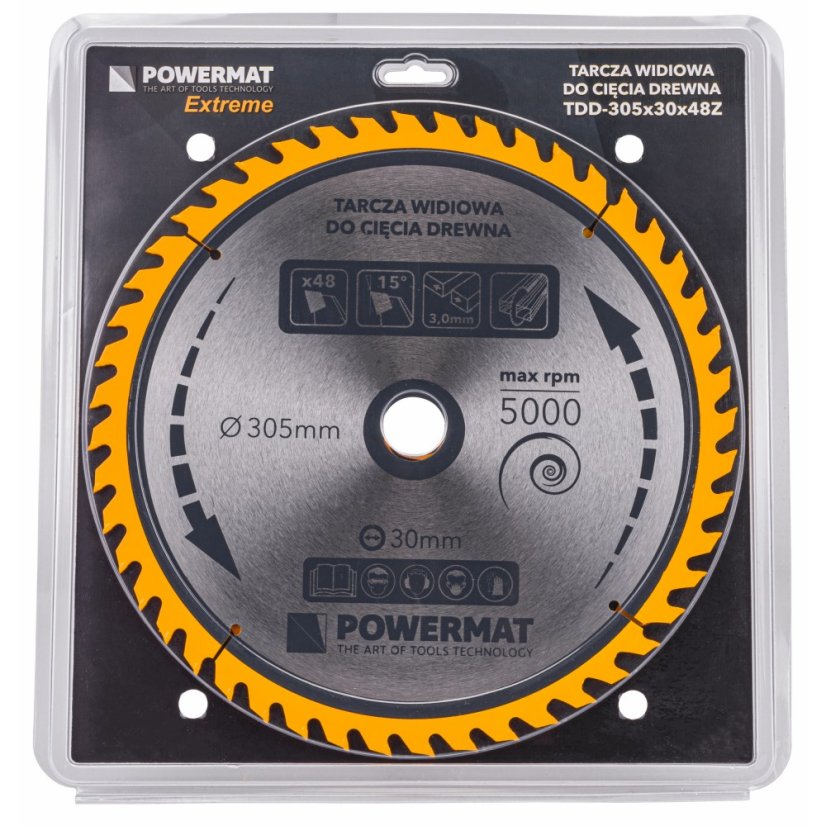 Pânza de ferăstrău cu furcă 305x30 48z TDD-305x30x48Z