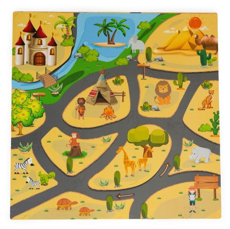 Große Schaumstoffmatte für Kinder 89,5 x 89,5 cm