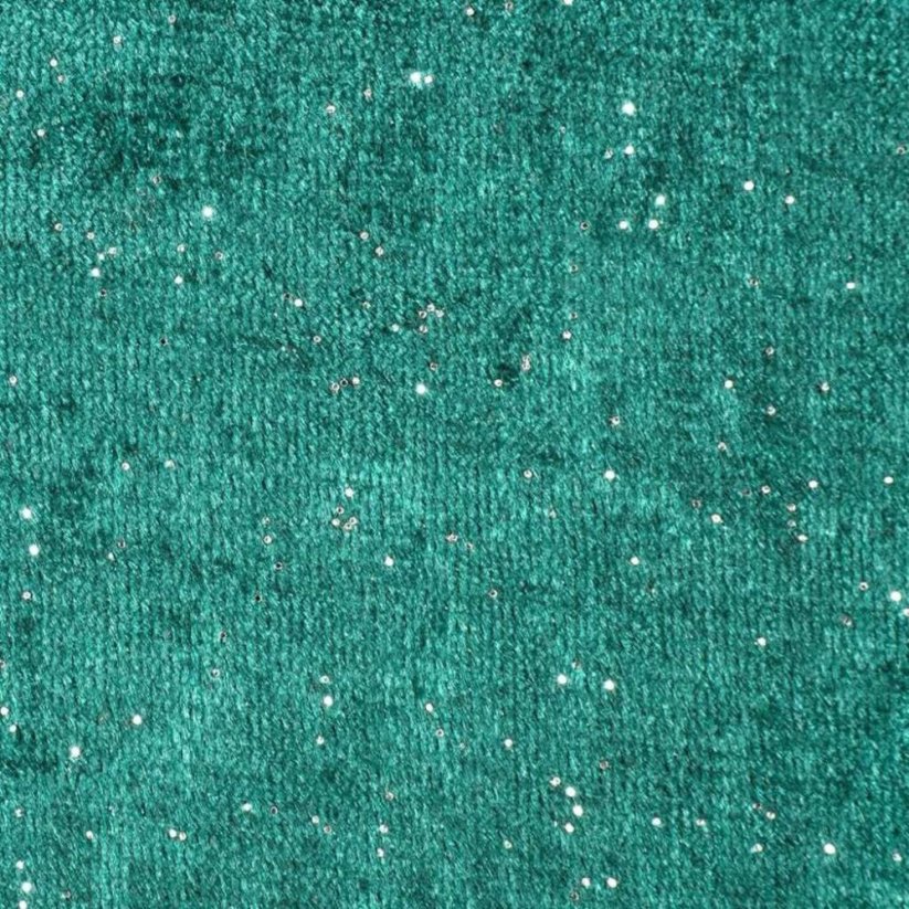 Draperie elegantă verde cu sclipici 140 x 250 cm - Mărimea: Lungime: 250 cm