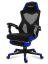 Ergonomické herní modré křeslo s opěrkou nohou COMBAT 3.0