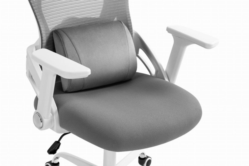 CABRO C507 scaun ergonomic cu suport lombar și pentru cap reglabil, gri