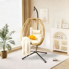 Elegante poltrona sospesa in tecnoratan - COCON