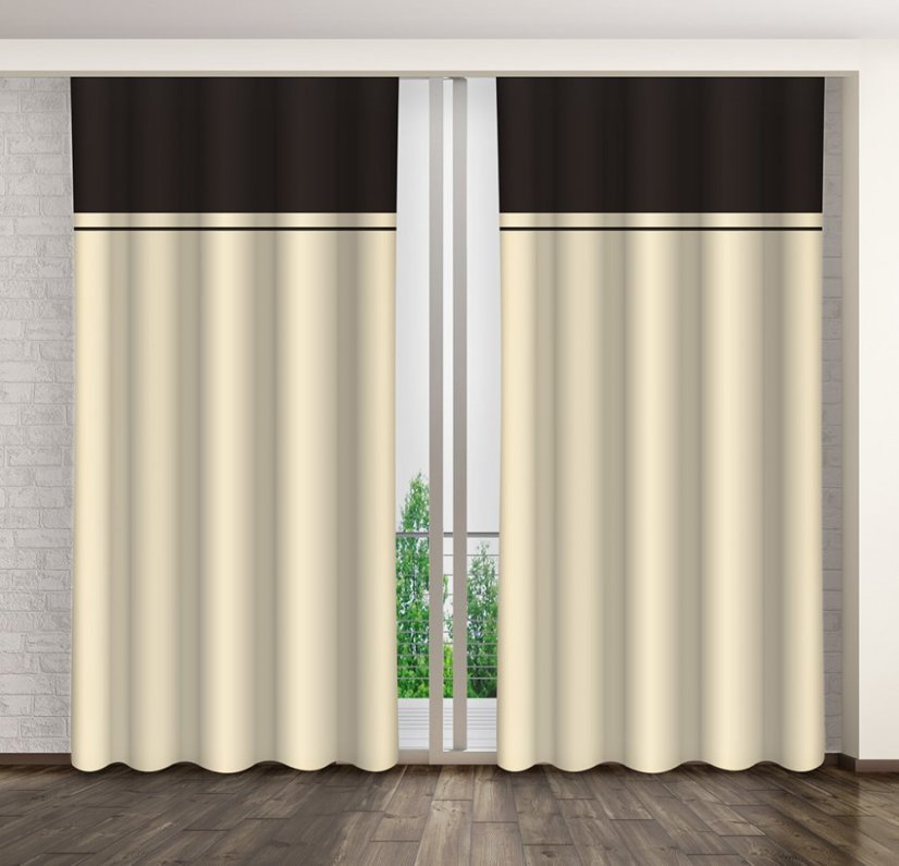 Eredeti dekorfüggöny ráncolószalaggal - Méretek: Hossz: 250 cm
