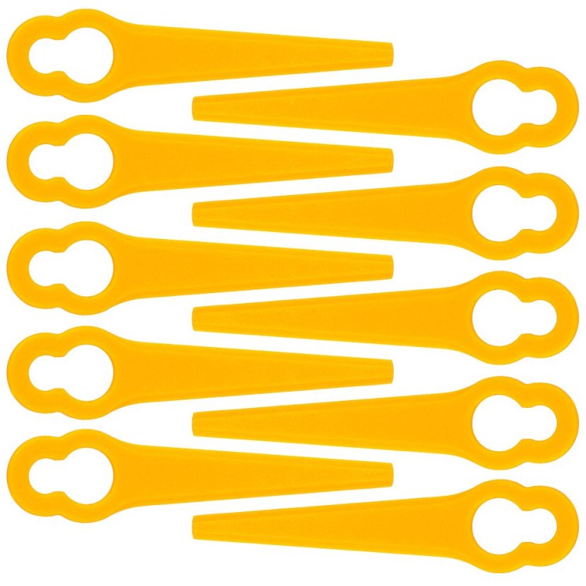 Set de 10 lame din plastic PolyCUT - lame de schimb compatibile pentru trimmere Set de 10 lame din plastic PolyCUT - lame de schimb compatibile pentru trimmere