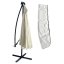 Parasol de grădină 3,5 m cu lumină solară LED - crem, UV50+