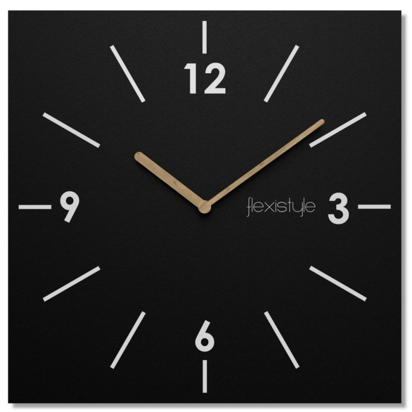 Nástenné hodiny Scandic 30 cm - čierne