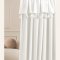 Fehér függöny ASTORIA bojtokkal dróttömlőhöz 140 x 280 cm