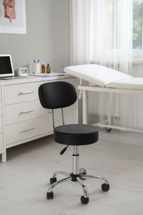 Scaun pivotant cu spătar reglabil pe înălțime