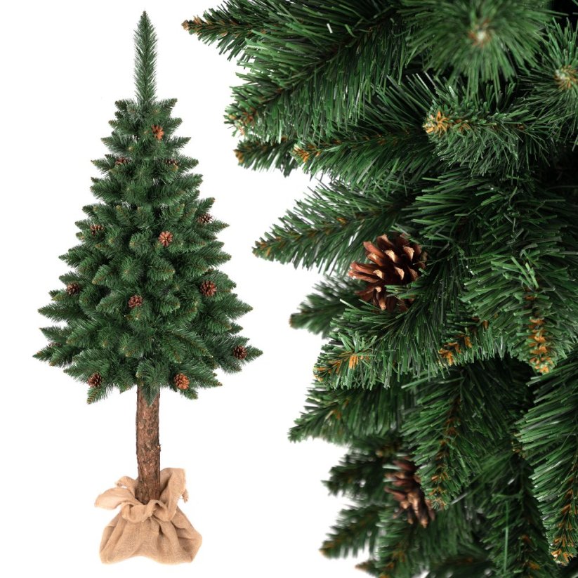 Vánoční strom se šiškami 180 cm