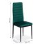 Set de 4 scaune elegante din catifea verde
