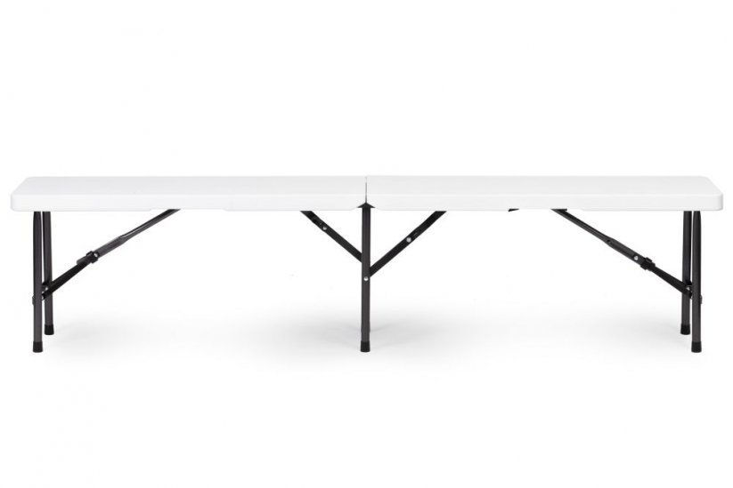 Catering szett asztal 180cm + 2 pad fehér színben