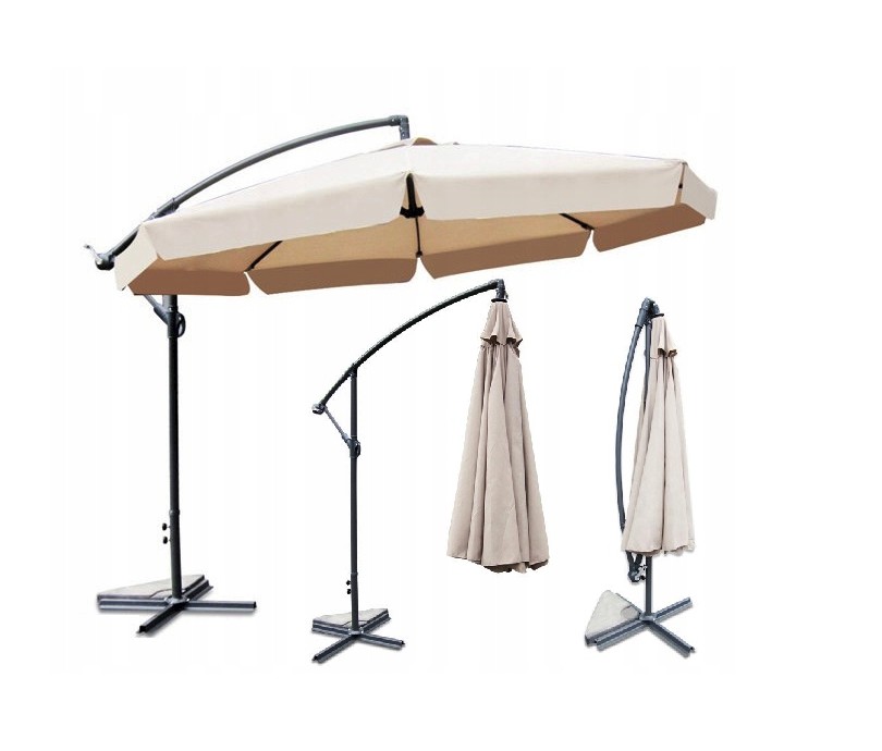 Veliki vrtni suncobran bež boje sa stalkom