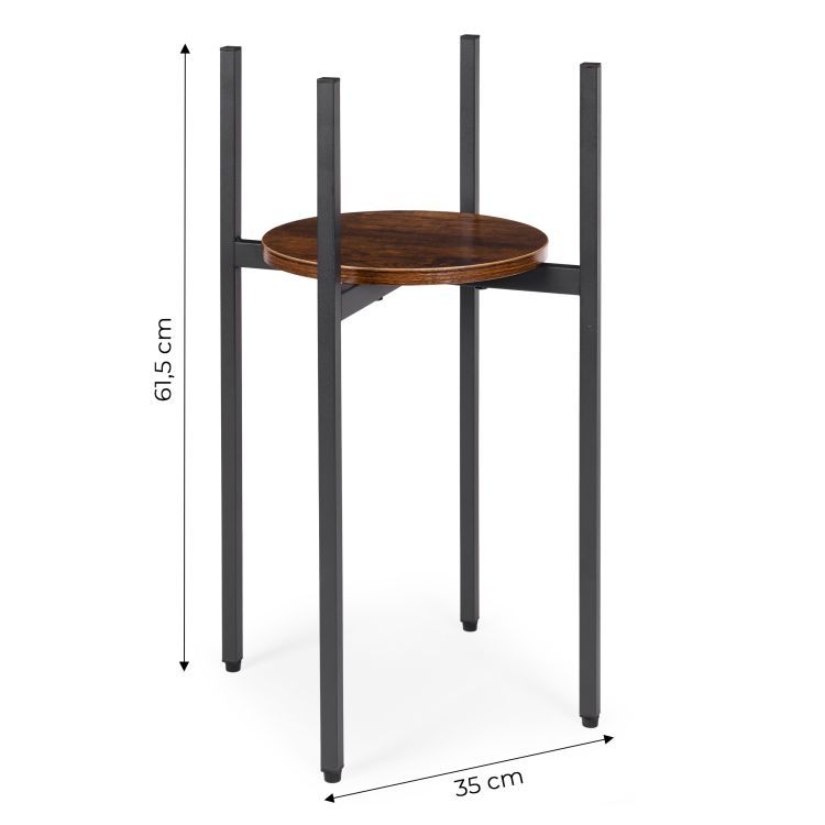 Stojan na květiny v loftovém stylu 61,5 x 35 cm