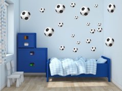 Стикер за стена за момчета Футболни топки