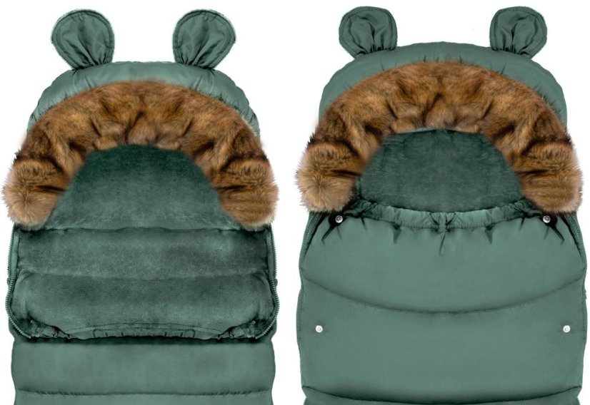 Teddy Baba lábzsák sötét zöld 