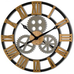 Einzigartige Wanduhr im Industriestil 80 cm