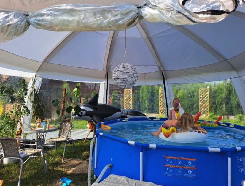 Navlaka za šator za bazen Bestway 600 x 600 cm - UV zaštita UPF 50+