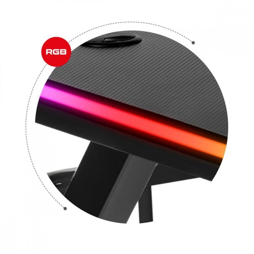 Kvalitní herní stůl s RGB LED osvětlením
