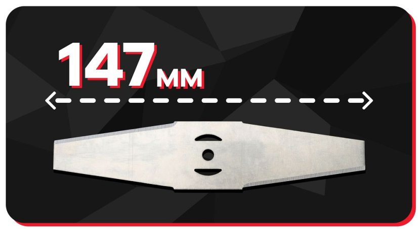Lamă de oțel pentru motocoasă 147 mm