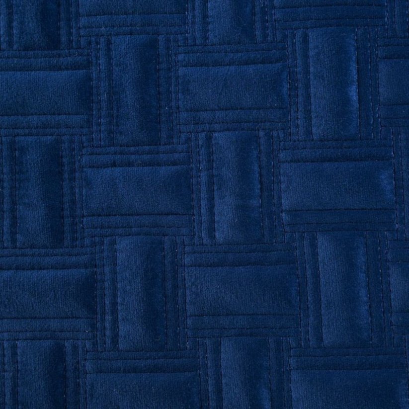 Cuvertură de pat albastră din catifea fenomenală