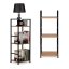 Moderní regál 80 cm se 3 policemi dřevo / kov