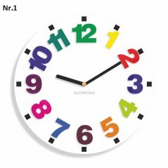 Kulaté hodiny pro děti s velkými čísly