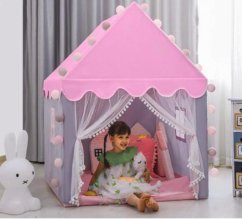 Varázslatos gyermek sátor, ház LED fényekkel