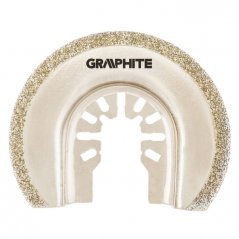 Disco semicircolare per ceramica, 65 mm, galvanizzato con grana diamantata 56H063 GRAPHITE