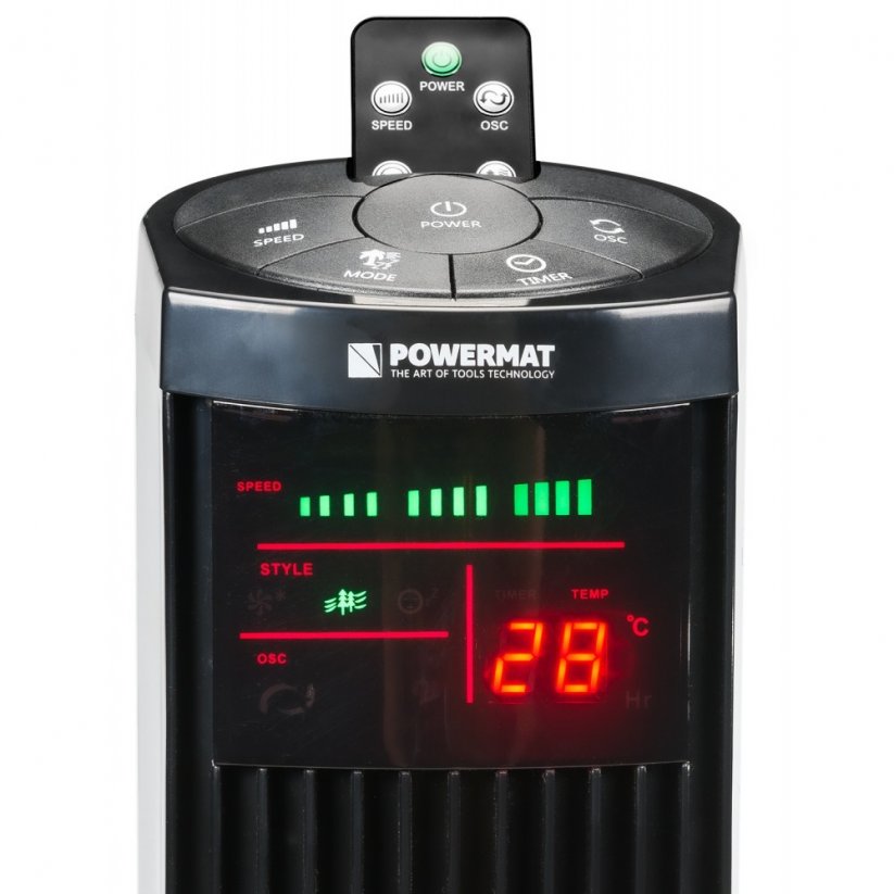 Кула вентилатор 90 W Powermat Onyx Tower-120