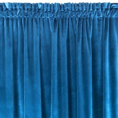 Jednofarebný dekoračný záves so zamatovej látky