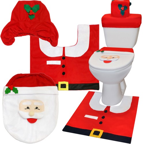 WC sada s vianočným motívom Santu 