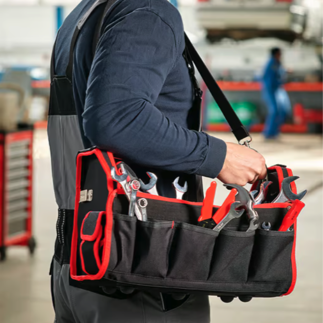 Torba za alat 42 cm - 21 džep, remen za rame