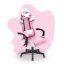 Dětská hrací židle HC - 1004 bílo-růžová
