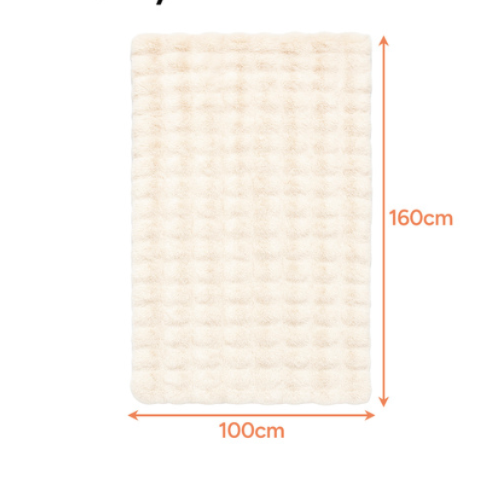 Měkká deka v bílé barvě s vánočním motivem - 150 x 200 cm