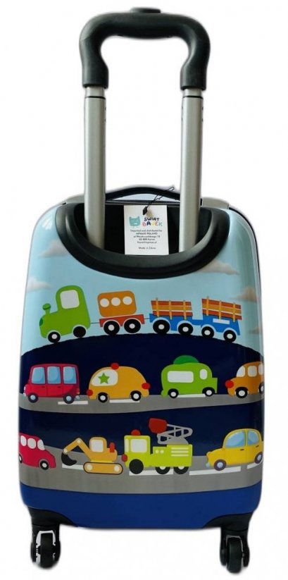 Valiză de călătorie pentru copii cu mașini 31 l + rucsac