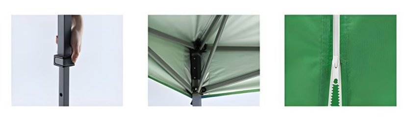Tenda da giardino con 4 pareti 3x3 m