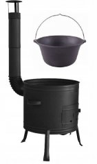 Waschbecken in schwarzer Farbe mit 14,5-l-Wasserkocher
