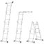 Viacúčelový skladací rebrík 4x2
