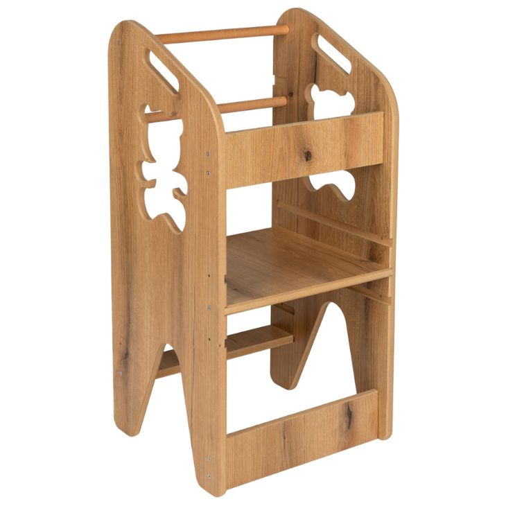 Gyermek konyhai segédeszköz - biztonságos tanulótorony állítható magassággal